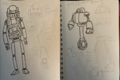 Concept for M-19 drawn by Peper. Embergram's original description was to "make a surgeon bot".