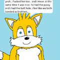 Tails talks about his bonding experience with Shadow.